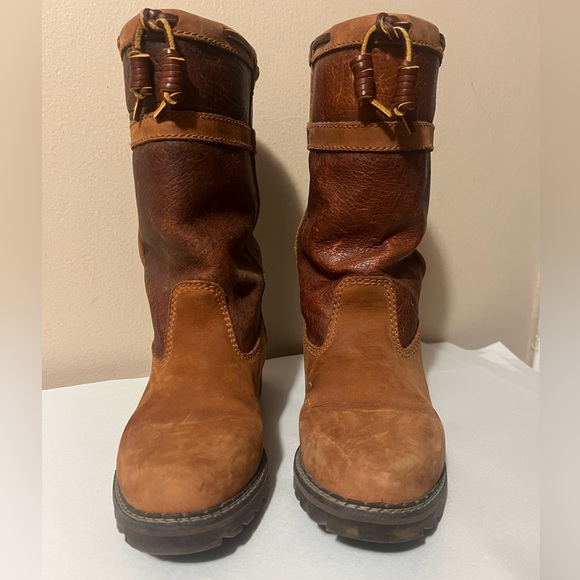 Bass Waterproof Oiled Leather Faux Shearling Lined Winter Boots - Women’s Size 9 - Picture 4 of 10